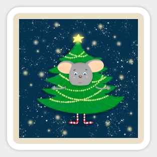 Christmas mouse Sticker